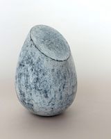 Steinzeug,2017-Hohlkorper,-Pigment,-Wachs,-H-22-cm