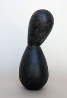 Steinzeug,2017,-Hohlkorper,-Pigment,-Wachs,-H-34-cm